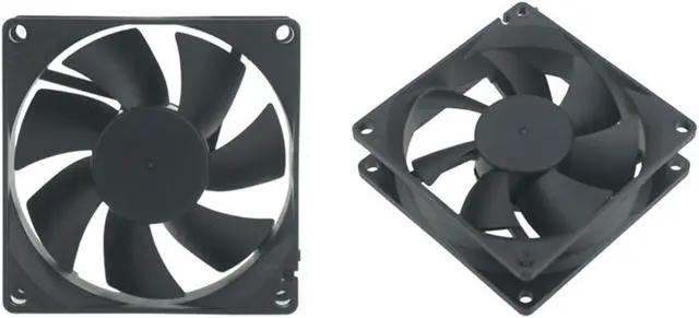 Alt view image 3 of 5 - Weastlinks 2PCS DC 12V Fan 8cm 80mm 8025 80x80x25mm Ultrathin Brushless Axial Cooling Fan 8025 Fan 3Pin 4Pin USB Fan Grill Net