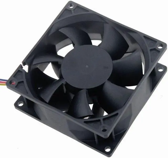 Alt view image 4 of 5 - Weastlinks DC 12V 24V Fan 8cm 80mm 8038 80x80x38mm High-speed Dual Ball Cooling Fan 8038 Fan 4Pin Fan Grill Net