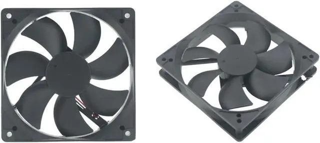 Alt view image 3 of 5 - Weastlinks DC 12V 24V Fan 12cm 120mm 12025 120x120x25mm Big Quiet Brushless Axial Cooling Fan 12025 Fan USB Fan Grill Net