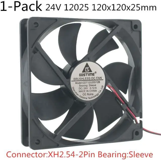 Main image of Weastlinks DC 12V 24V Fan 12cm 120mm 12025 120x120x25mm Big Quiet Brushless Axial Cooling Fan 12025 Fan USB Fan Grill Net