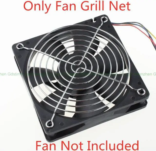 Alt view image 2 of 2 - Weastlinks DC 12V 24V 48V Fan 12cm 120mm 12025 120x120x25mm Big Quiet Brushless Axial Cooling Fan 12025 Dual Ball Fan USB Fan Grill Net