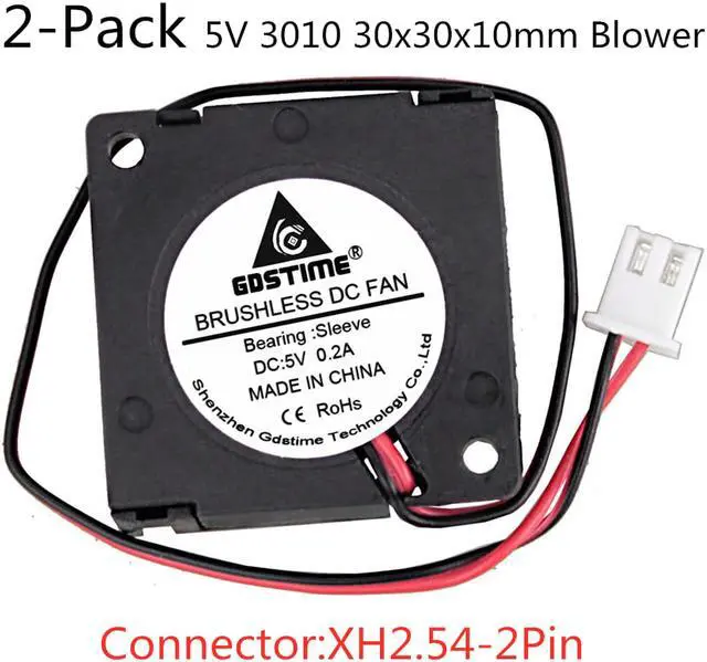 Main image of Weastlinks 2Pcs 3010 DC 5V 12V 24V  Blower Fan 30x30x10mm Miniature Ultra-Thin Blower 3D Printer Fan 30MM Cooler Cooling Fan Blower Fan