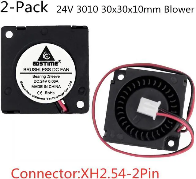 Main image of Weastlinks 2Pcs 3010 DC 5V 12V 24V  Blower Fan 30x30x10mm Miniature Ultra-Thin Blower 3D Printer Fan 30MM Cooler Cooling Fan Blower Fan
