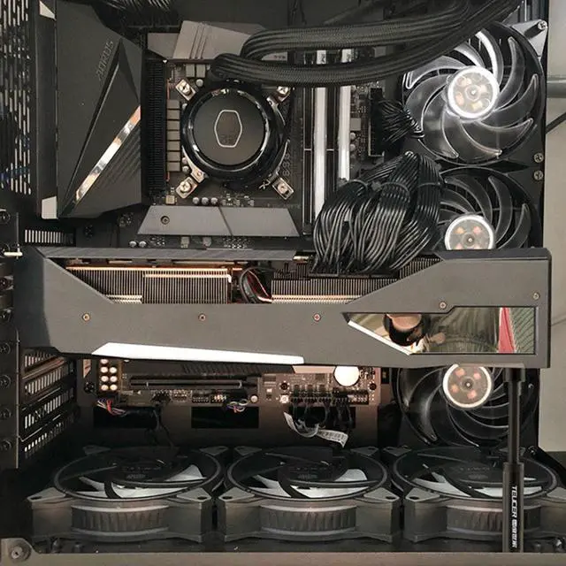 Alt view image 7 of 7 - Weastlinks VC-15 Graphics Card GPU Brace Support Aluminum Alloy Telescopic Rotating Video Card Holder Stand Bracket Jack Desktop PC