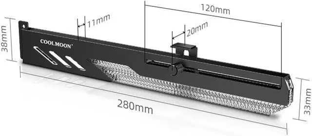 Alt view image 7 of 7 - Weastlinks GT8 Horizontal GPU Support Computer Video Card Stand GPU Holder Support Colorful 5V A-RGB Bracket Computer Graphics Vid