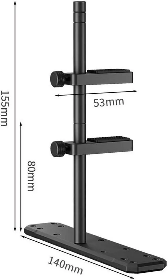 Alt view image 6 of 7 - Weastlinks VC-3 Aluminum Alloy Graphics Card Support Computer Case Accessories Graphics Video Card Bracket for 12/14cm Fans
