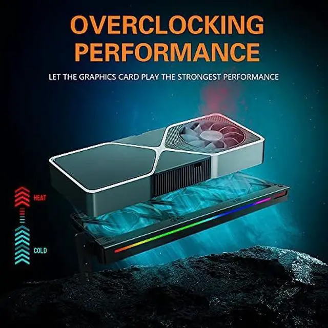 Alt view image 4 of 7 - Weastlinks Graphic Card Cooler 3 x 90mm Fan with Led Frame,Support ASUS Aura SYNC/MSI Mystic Sync/ASROCK Aura RGB/GIGABYTE RGB Fusion (5V 3 Pin Addressable headers)