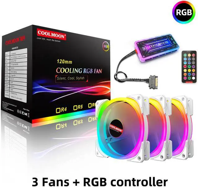 Main image of Weastlinks 120mm PC Computer Case Fan Cooling Cooler Adjustable RGB Led 12V Mute Ventilador 6PIN ARGB Fans Speed