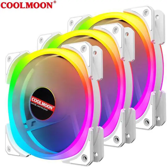 Alt view image 3 of 7 - Weastlinks 120mm PC Computer Case Fan Cooling Cooler Adjustable RGB Led 12V Mute Ventilador 6PIN ARGB Fans Speed