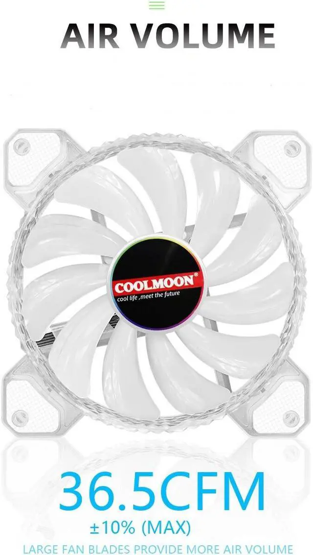 Alt view image 6 of 7 - Weastlinks RGB Case Fan Kit 120mm Fan ARGB RGB Cooling Ventilador 6PIN Rainbow Computer Chassis Fans 12V Silent Adjust 12cm Aura Sync