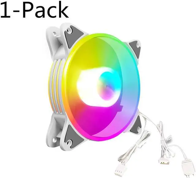 Alt view image 2 of 7 - Weastlinks 12cm 5V PWM PC Case Fan Addressable ARGB CPU Cooling Radiator Heatsink for Desktop Chassis 4Pin Cooling Fan 120mm for PC