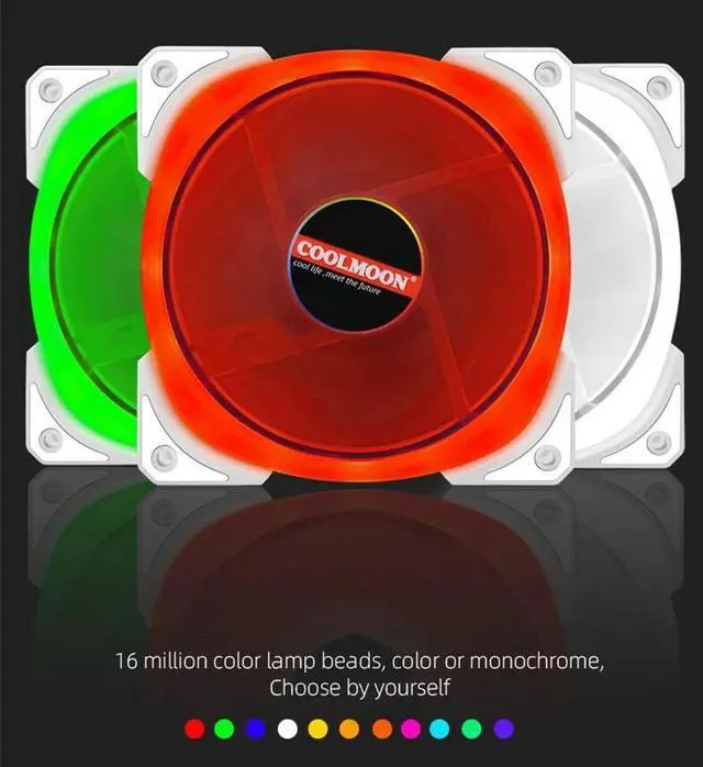 Alt view image 5 of 7 - Weastlinks 4Pin PWM 5V 3Pin ARGB Computer Heatsink Cooler Radiator 12cm Cooling Fan for Chassis PC Case Water Cooling Accessories