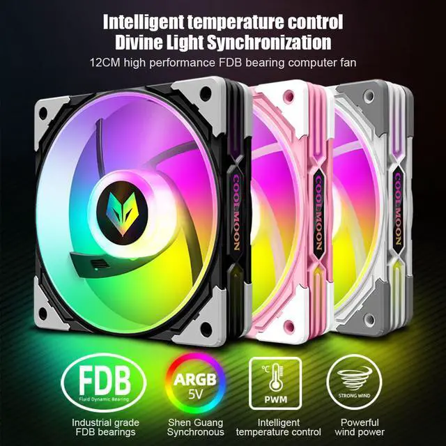 Main image of Weastlinks AS1 12cm CPU Cooling Fan 120mm RGB Ventilador Cooler Adjust Speed LED For Computer PC Case Chassis DIY Adjust Cooler Fans
