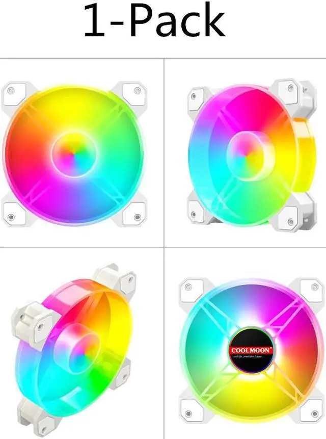 Alt view image 2 of 7 - Weastlinks 12cm 4Pin PWM PC Case Cooler Fan for Computer Chassis 5V 3Pin ARGB Lighting Radiator 120mm Cooling Heatsink Fan