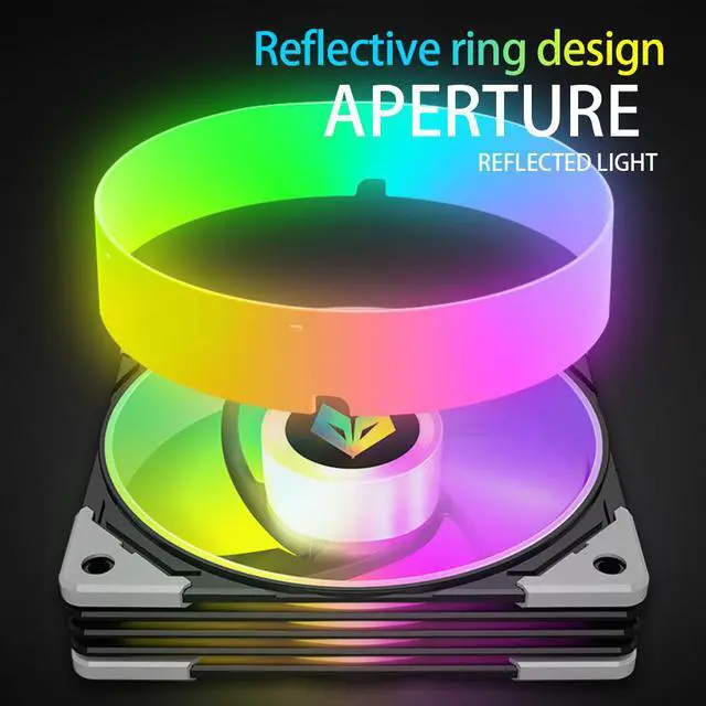 Alt view image 7 of 7 - Weastlinks AS1 12cm CPU Cooling Fan 120mm RGB Ventilador Cooler Adjust Speed LED For Computer PC Case Chassis DIY Adjust Cooler Fans