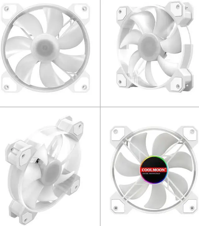 Alt view image 6 of 7 - Weastlinks 12cm 4Pin PWM PC Case Cooler Fan for Computer Chassis 5V 3Pin ARGB Lighting Radiator 120mm Cooling Heatsink Fan