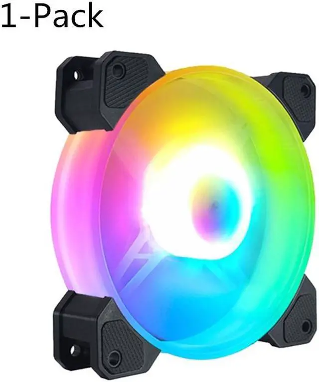 Alt view image 2 of 7 - Weastlinks 12cm 4Pin PWM PC Case Cooler Fan for Computer Chassis 5V 3Pin ARGB Lighting Radiator 120mm Cooling Heatsink Fan