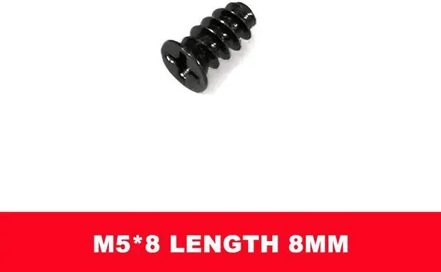Alt view image 2 of 5 - Weastlinks Computer Case Fan Water Cooled Long Screw M5 Flat Head Self Tapping Short Screw 30mm For Case Power Supply Bin