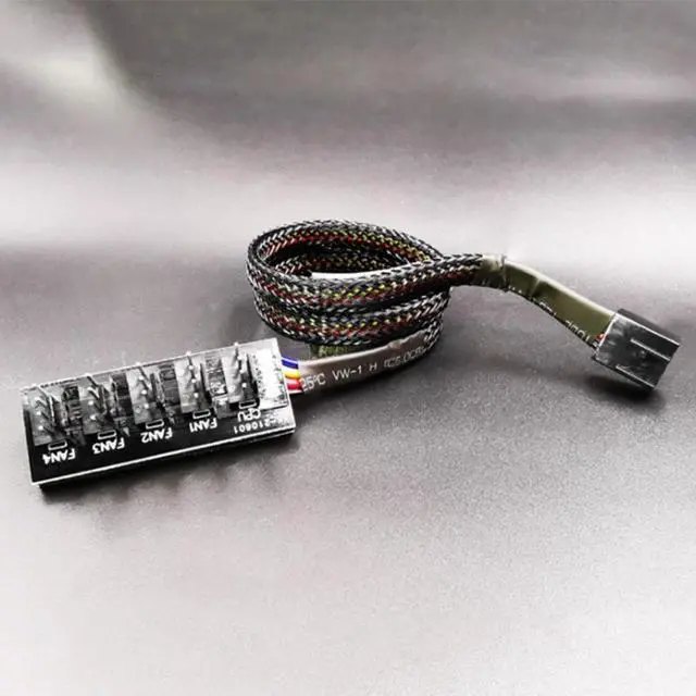 Alt view image 2 of 7 - Weastlinks 33cm 1 to 5 4-pins Molex TX4 PWM Fan CPU Hub Computer PC Case Chasis Cooler Power Extension Cable Splitter