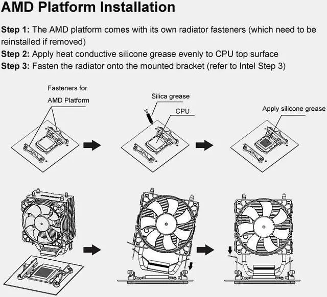 Alt view image 5 of 7 - Weastlinks CPU radiator dual copper tube 9cm vertical mute AMD115X desktop computer heat pipe cooling CPU fan P2/P22