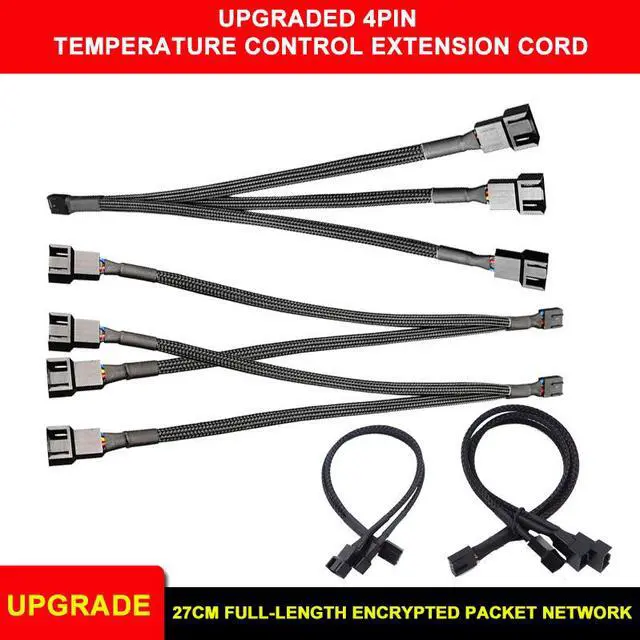 Main image of Weastlinks Motherboard 4-Pin Cooling Fan Water-Cooled 4Pin 1 To 2 3 Transfer Wiring PWM Temperature Control Extension Cord