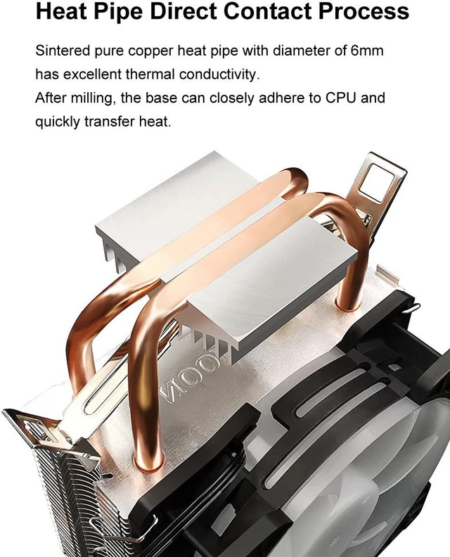 P2 Radiator Weastlinks CPU radiator dual copper tube 9cm vertical mute AMD115X ...