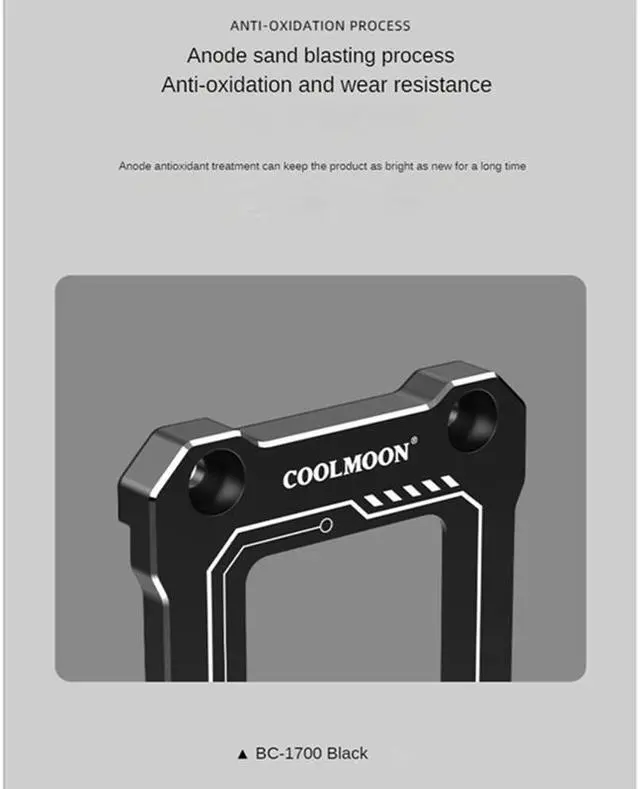 Alt view image 5 of 7 - Weastlinks BC-1700 Intel 12 Generation CPU Bending Correction Fixing Buckle LGA1700 Buckle Fix Substitute Aluminum Kit