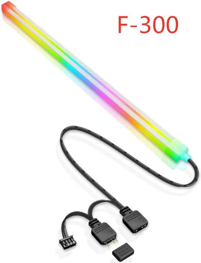 Alt view image 2 of 7 - Weastlinks 26 Beads LED Strip Computer Chassis Silicone Light Bar 5V 3PIN ARGB Aura SYNC Light Strip PC Case DIY Decoration