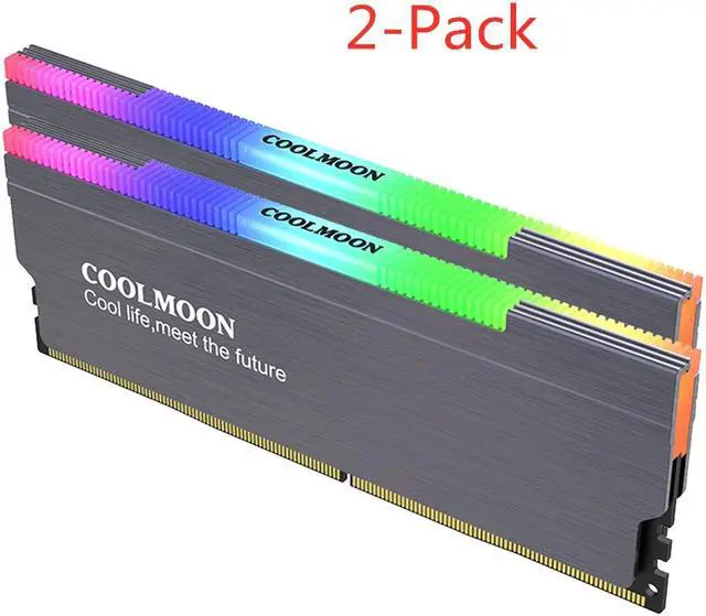Main image of Weastlinks Aluminum Alloy RAM Heatsink Radiator Cooling Heat Sink Cooler for DDR3 DDR4 Desktop Memory Heat Support RGB Controller