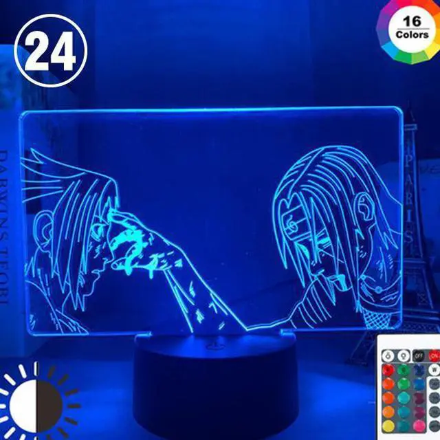 Main image of Weastlinks 16 Colors Naruto Uzumaki LED Night Light Toys Akatsuki Kakashi Hatake Kids Bedroom Nightlight Itachi Uchiha 3D Lamp Toys Gift