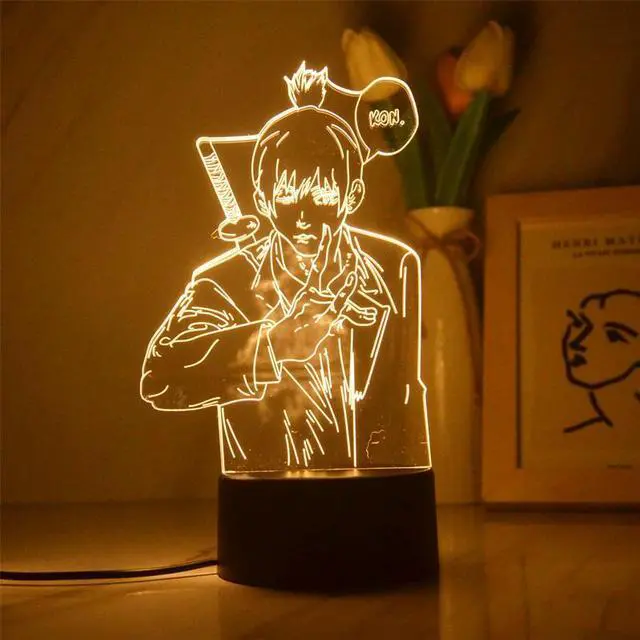 Main image of Weastlinks 3D Led Night Lamp Anime Chainsaw Man Aki Hayakawa 16 Colors for Bedroom Decor Kids Birthday Gift Manga Chainsaw Man Led Light Bedside