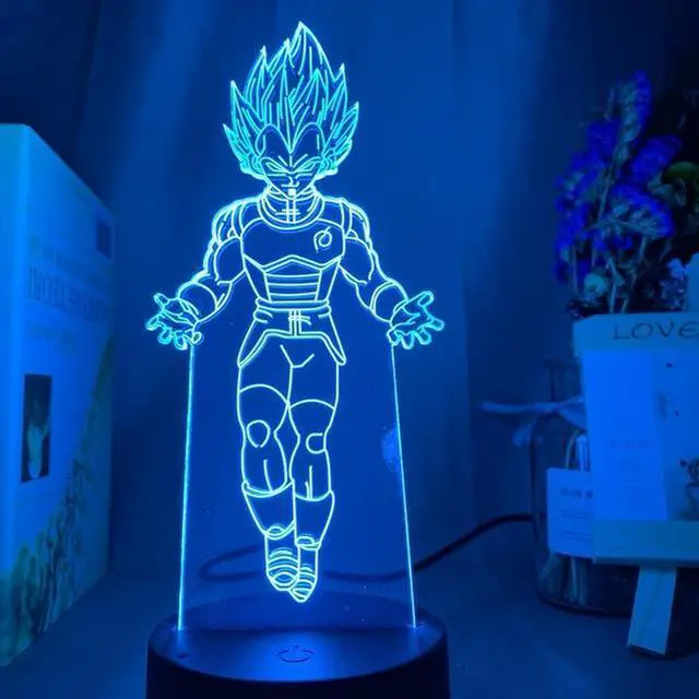 Main image of Weastlinks Anime Goku Vegeta 3D Led Night Light Dragon Ball Z Table Lamp Children Bed Room Decor Birthday&Christmas Gifts for Kids
