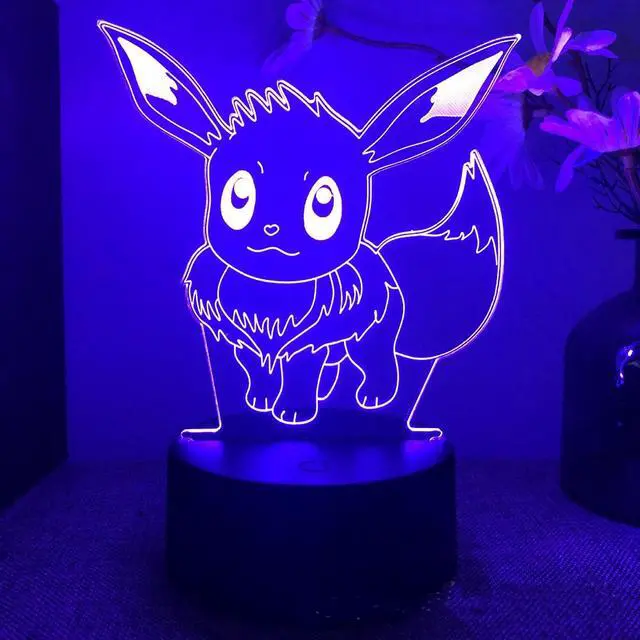 Main image of Weastlinks Pokemon Pikachu Charizard Anime Figures 3D Led Night Light Changing Model Action Logo Lampara Collection