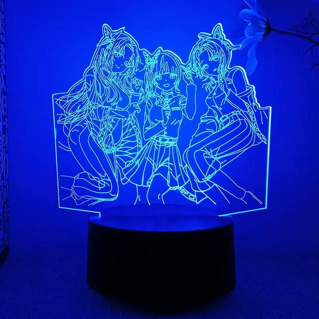 Main image of Weastlinks Demon Slayer Kimetsu No Yaiba Nezuko Rengoku Zenitsu Tanjiro 3d Led Lamp Bedroom Manga Anime Figure Night Lights Children Gift
