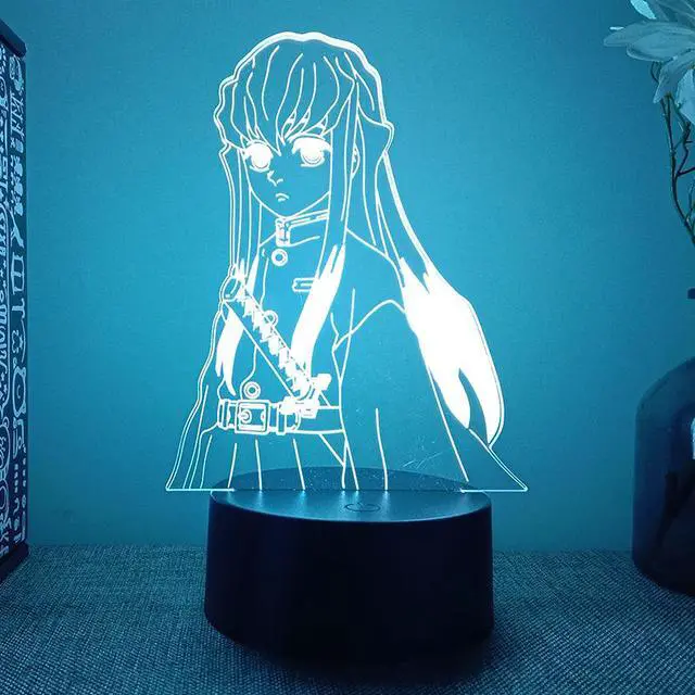 Main image of Weastlinks Demon Slayer Kimetsu No Yaiba Nezuko Rengoku Zenitsu Tanjiro 3d Led Lamp Bedroom Manga Anime Figure Night Lights Children Gift