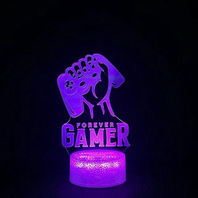 3D LED Gaming Setup RGB Lamp Gaming Room Lamp Decoration USB Powered Night  Light Table Lamp