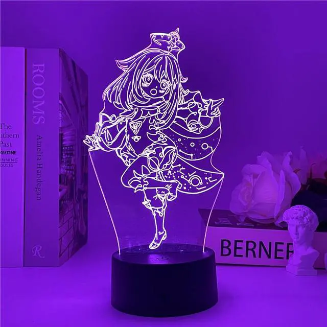Main image of Weastlinks Genshin Impact 3D Night Light 3D Illusion Anime Lamp for Bedroom Decor LED Light Atmosphere Bedside Night Lamps Genshin Kids Gift