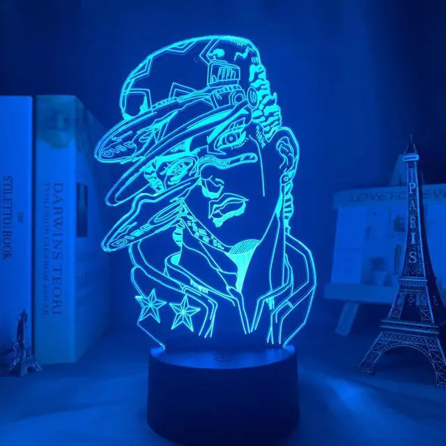 Main image of Weastlinks 3D Lamp Anime JoJo Bizarre Adventure for Bedroom Decor Light Birthday Gift Manga Jojo Figure Led Night Light Jotaro Kujo