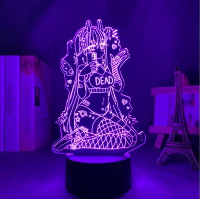 Main image of Weastlinks Zero Two Figure 3d Anime Lamp Nightlight Kids Child Girls Bedroom Manga Gift Night Light Lamp Darling In The Franxx