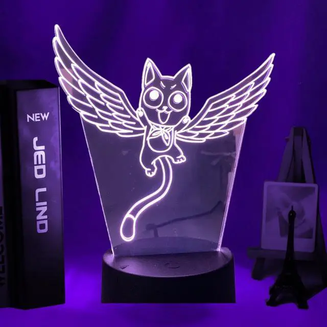 Main image of Weastlinks Anime Fairy Tail Natsu Dragneel and Erza Scarlet Hug Night Light Led Touch Sensor Night Lamp for Child Room Decor Table 3d Lamp