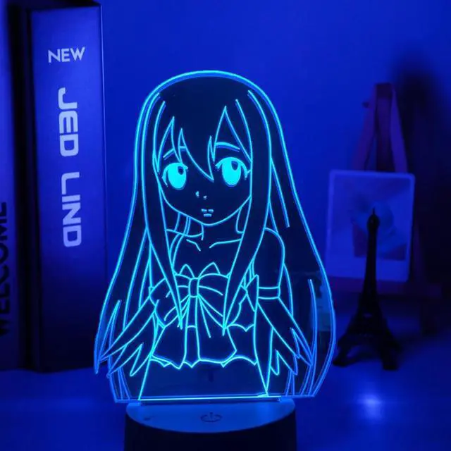 Main image of Weastlinks Anime Fairy Tail Natsu Dragneel and Erza Scarlet Hug Night Light Led Touch Sensor Night Lamp for Child Room Decor Table 3d Lamp