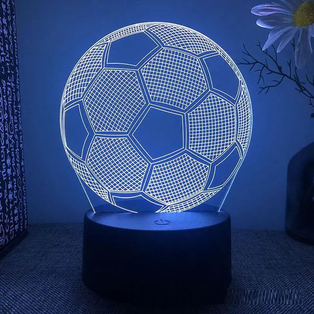 Main image of Weastlinks Football Basketball Baseball Ice Hockey 3d Led Lamp For Bedroom Rugby Field Hockey Night Lights DecorationChildren's Gift