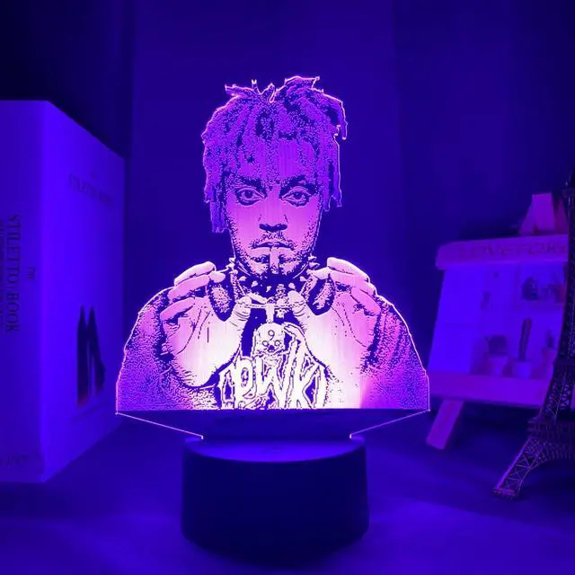 Alt view image 2 of 7 - Weastlinks Juice WRLD 3d Lamp Led Night Light for Home Decoration Colorful Nightlight Gift for Fans Dropshipping Juice WRLD