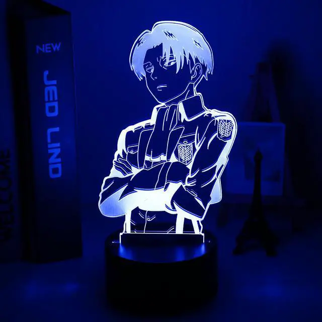 Main image of Weastlinks Attack on Titan Levi Ackerman Acrylic 3d Lamp Hange Zoe for Home Room Decor Light Child Gift Hange Zoe LED Night Light Anime