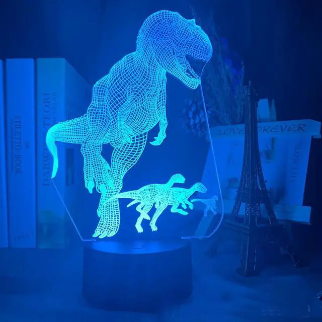 Main image of Weastlinks Jurassic World Dinosaure 3d Led Lamp For Bedroom Night Lights Figure Avatar Room Decor Children's Birthday Gift