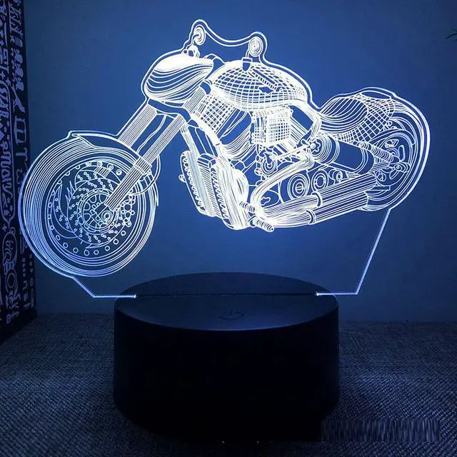 Main image of Weastlinks Mountain Racing Motorcycle 3d Led Night Light For Bedroom Fighter Mountain Bike Lava Lamp Children's Room Decor Birthday Gift