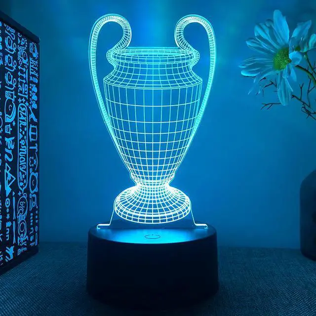 Alt view image 2 of 7 - Weastlinks Prize Trophy 3d Led Lamp For Bedroom Night Lights First Place Room Decor Children's Living Room Ornament Send Students