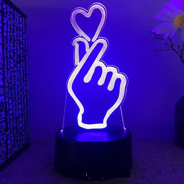 Main image of Weastlinks Valentine's Day 3d Led Lamp For Bedroom Wedding Sign Night Lights Marriage Room Decor Thank You Mistress Gift For Girlfriend