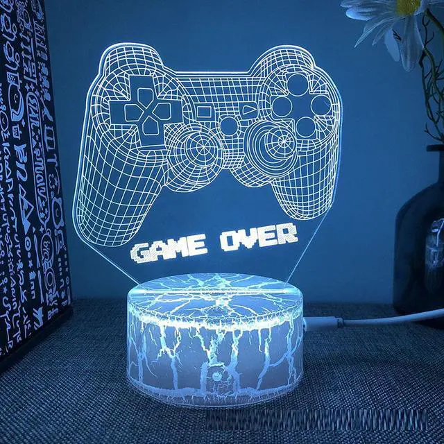 Main image of Weastlinks Gamepad Headphones Game Over Room Decoration Gaming Setup Accessories 3d Led Lamp Gamer Girl Desk Night Lights Christmas Gift