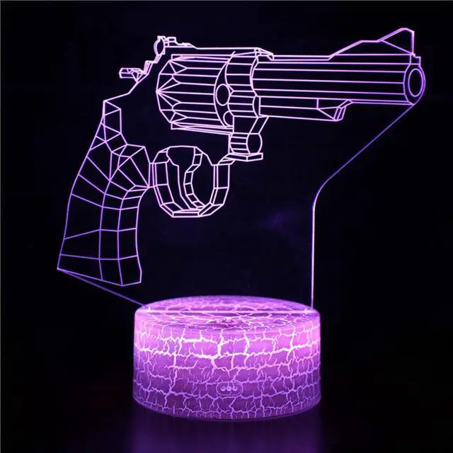 Main image of Weastlinks 3D Color Changing Setting Setup Rifle RGB Night Lights LED Gamer Decoration Table Lamp CS Gaming Room Decor For Boys Birthday